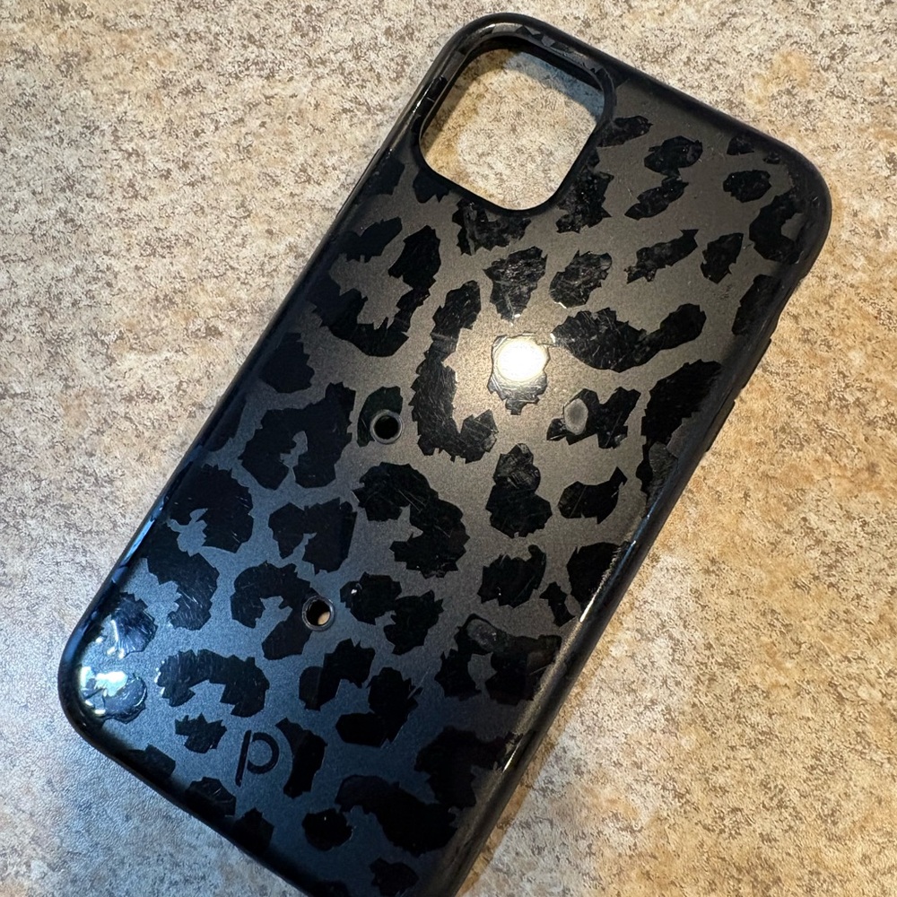 Loopy Case-Stylish Black Leopard Print Phone Case. iPhone 13